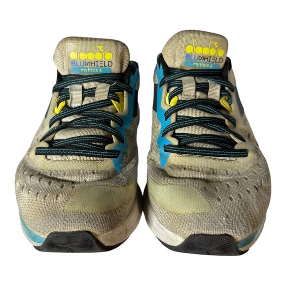 Diadora Mythos Blushield  Size 6 Women Silver Black Saffron 101.176833/c0351 - Picture 2 of 7